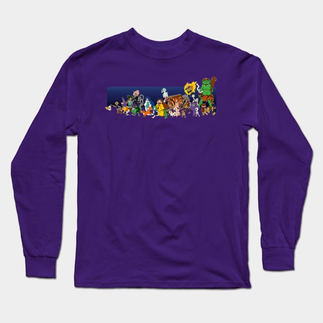 Night Parade Long Sleeve T-Shirt by klawzie